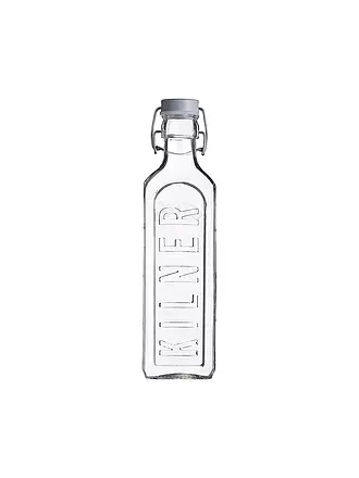 KILNER | Glasflasche mit Bügelverschluss 600ml eckig Glas | 